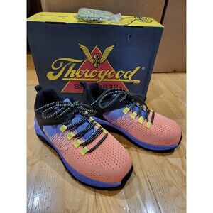 Thorogood Women’s Orange AST Low Composite Toe Work Shoe Size 8.5M New